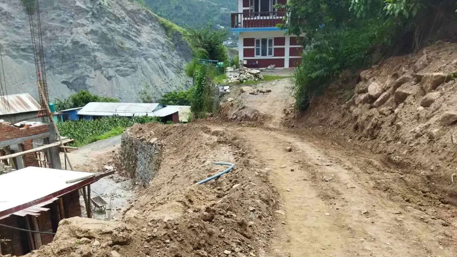 Weg zur Kantine / zum Boardinghouse