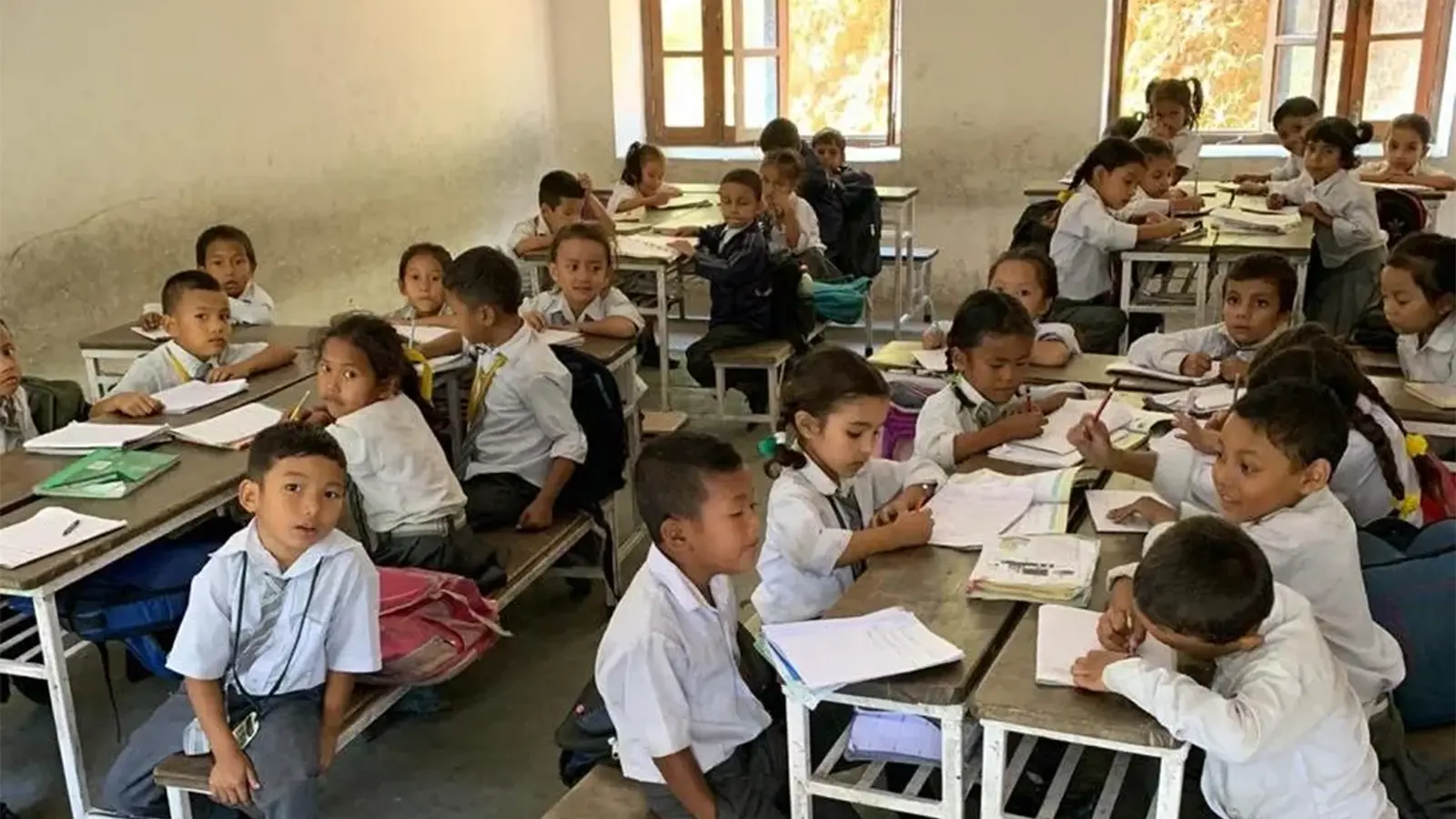 Junge Schüler im Unterricht