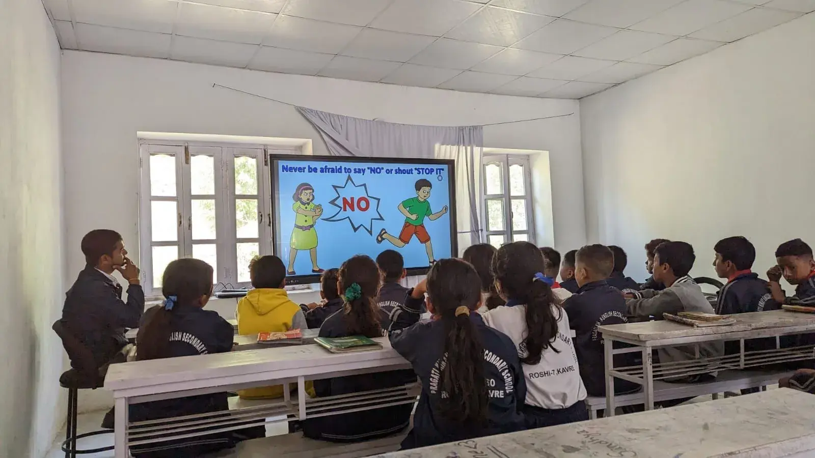 Schüler während dem Unterricht