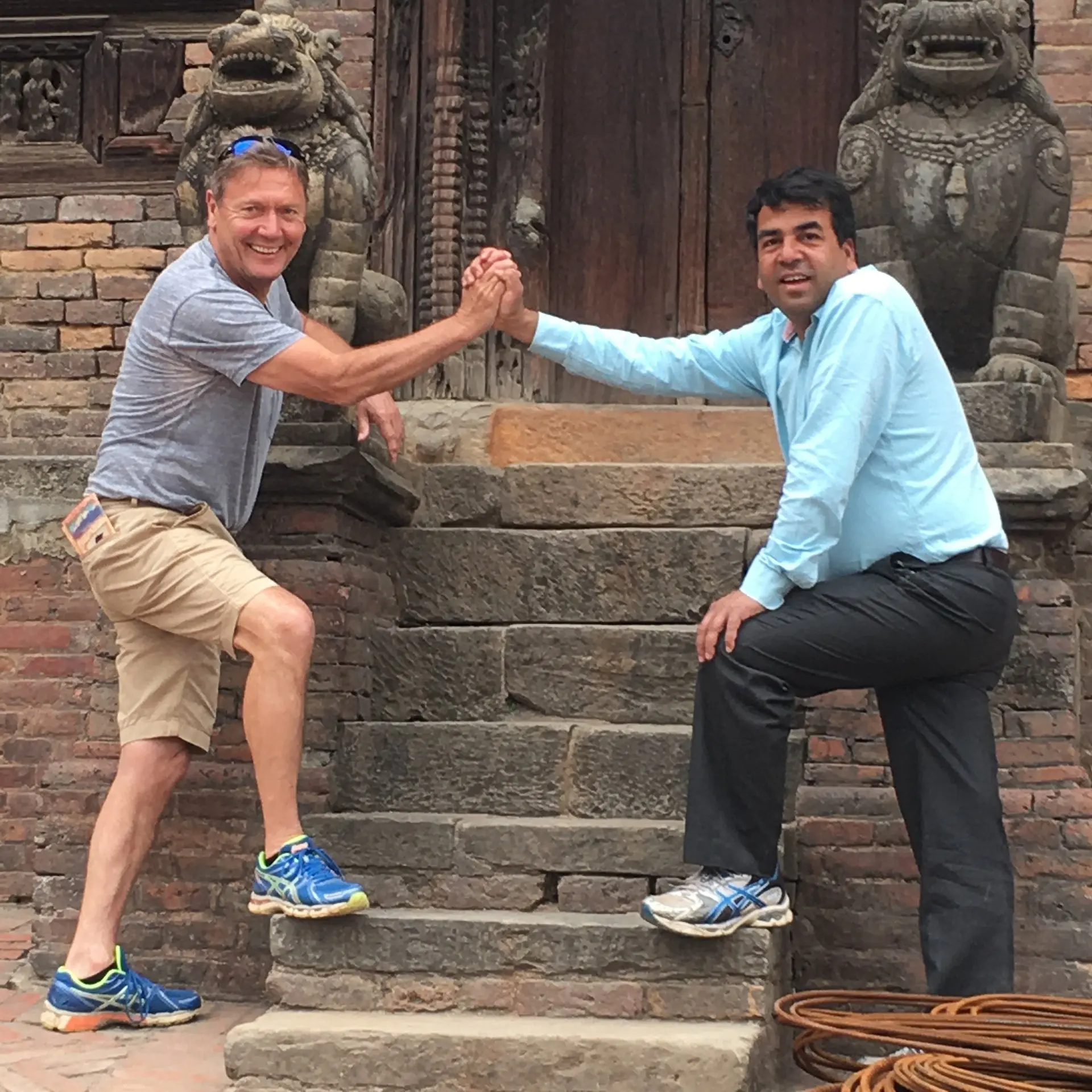 Egon Rieger und Hari Gautam