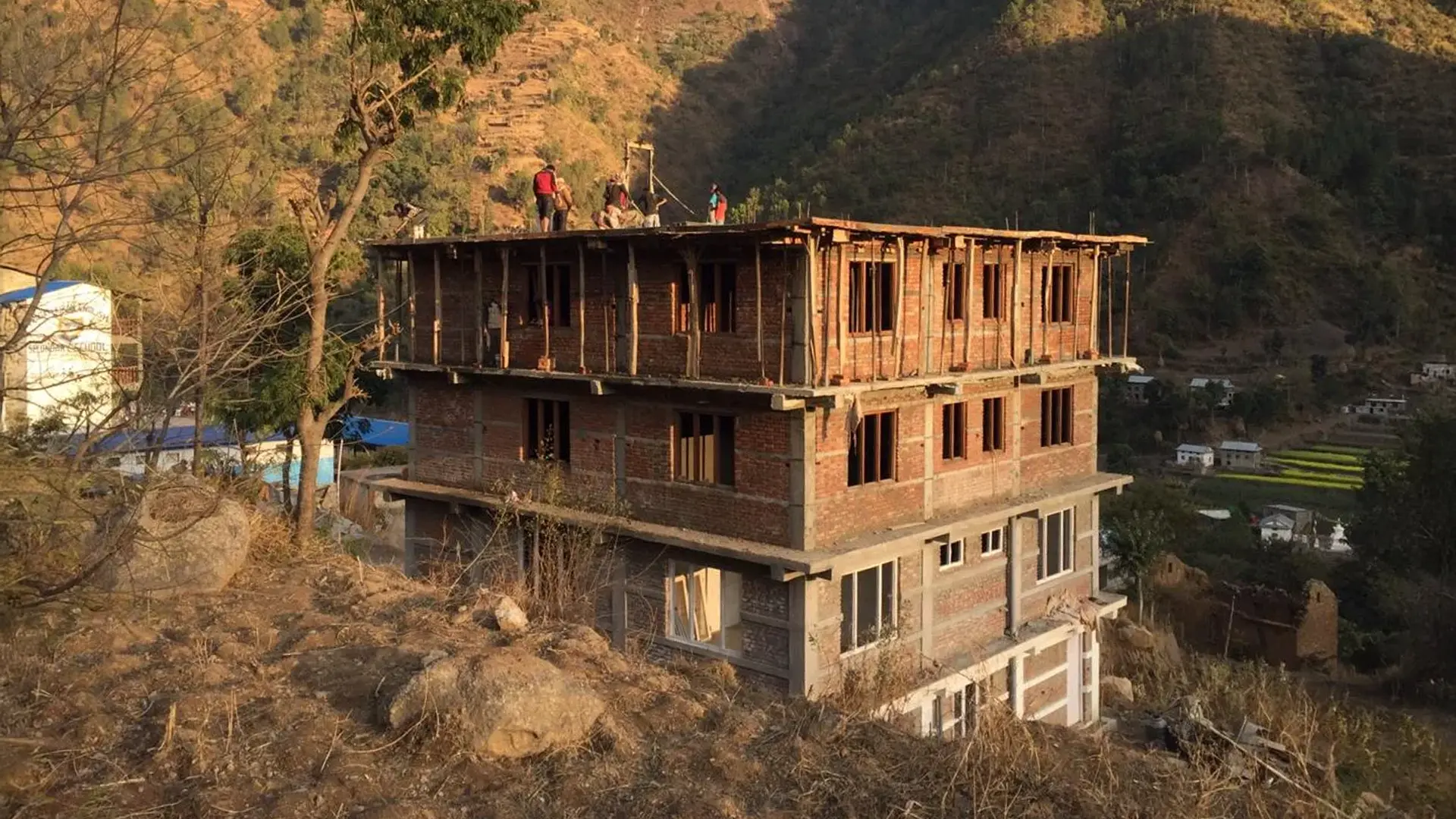 Aufbau des Gebäudes