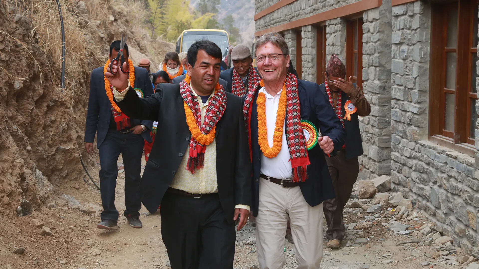 Hari Gautam und Egon Rieger